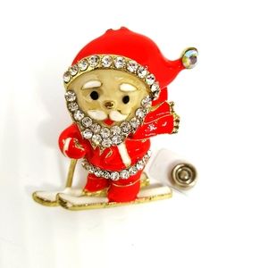 New santa name badge holder